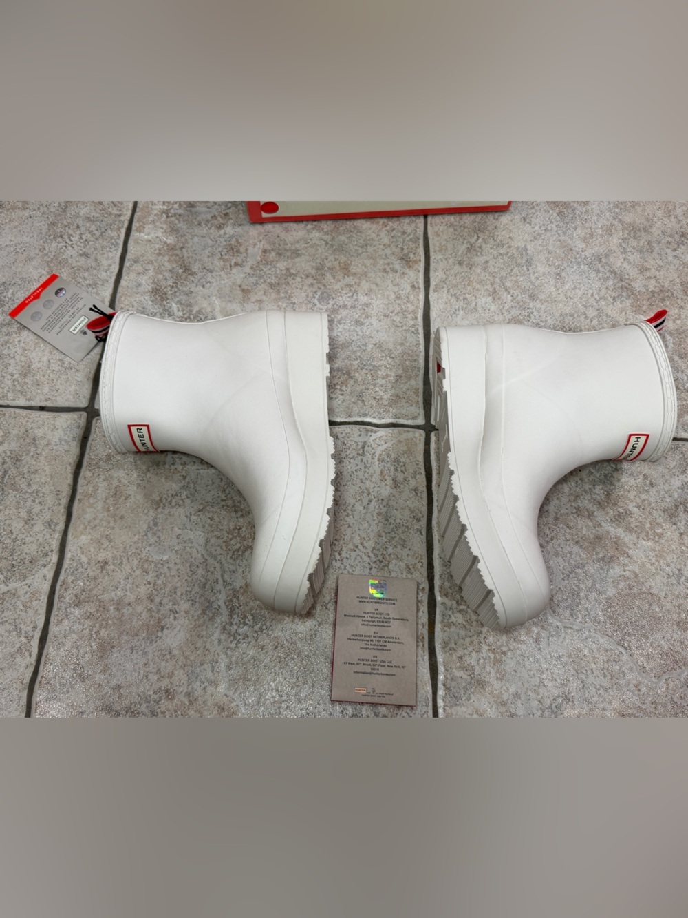 Hunter Play Short Faux Shearling Line Waterproof Rain Boots Size 11 USA - Picture 4 of 14